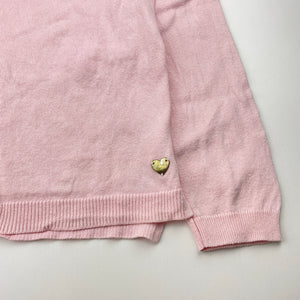 Girls H&M, pink knitted cotton cardigan, EUC, size 9-10,  