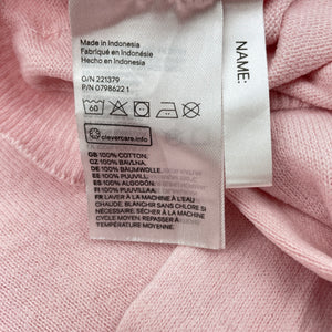 Girls H&M, pink knitted cotton cardigan, EUC, size 9-10,  