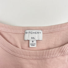 Load image into Gallery viewer, Girls Witchery, embroidered cotton long sleeve top, butterfly, GUC, size 8,  
