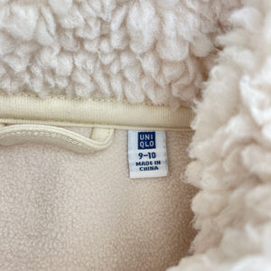 Unisex Uniqlo, fleece zip-up jacket, GUC, size 9-10,  