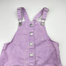 Load image into Gallery viewer, Girls 1964 Denim Co, stretch cotton overalls dress / pinafore, GUC, size 3, L: 51cm