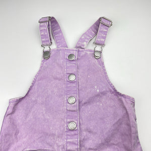 Girls 1964 Denim Co, stretch cotton overalls dress / pinafore, GUC, size 3, L: 51cm