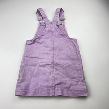 Load image into Gallery viewer, Girls 1964 Denim Co, stretch cotton overalls dress / pinafore, GUC, size 3, L: 51cm