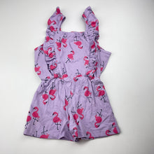 Load image into Gallery viewer, Girls KID, cotton summer playsuit, flamingos, EUC, size 2,  