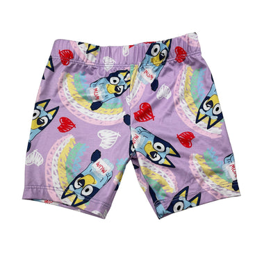 Girls Bluey, lightweight stretchy bike shorts, EUC, size 2,  