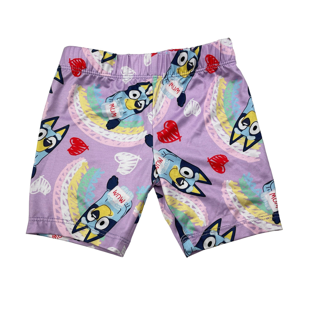 Girls Bluey, lightweight stretchy bike shorts, EUC, size 2,  