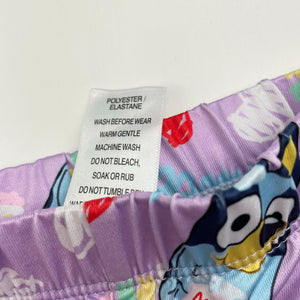Girls Bluey, lightweight stretchy bike shorts, EUC, size 2,  