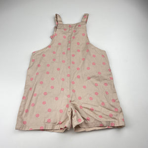 Girls KID, spotted cotton playsuit , EUC, size 4,  