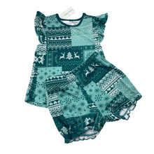Load image into Gallery viewer, Girls Baby Berry, cotton Christmas pyjama top &amp; shorts, NEW, size 2,  