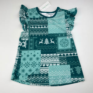 Girls Baby Berry, cotton Christmas pyjama top & shorts, NEW, size 2,  
