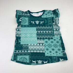 Girls Baby Berry, cotton Christmas pyjama top & shorts, EUC, size 2,  