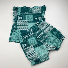 Load image into Gallery viewer, Girls Baby Berry, cotton Christmas pyjama top &amp; shorts, EUC, size 2,  