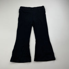 Load image into Gallery viewer, Girls Anko, stretchy bootcut leggings / bottoms, inside leg: 29cm, GUC, size 2,  