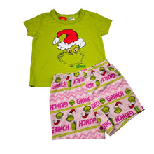 Load image into Gallery viewer, Girls Dr Seuss, The Grinch Christmas pyjamas, GUC, size 1,  
