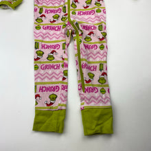 Load image into Gallery viewer, Girls Dr Seuss, The Grinch Christmas pyjamas / zip romper, FUC, size 2,  