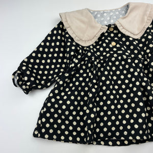 Girls soft feel, tunic top (no label), length: 39cm, armpit to armpit: 28cm, shoulder to cuff: 28cm, EUC, size 2,  