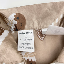 Load image into Gallery viewer, Girls Baby Berry, satin Christmas pyjama top &amp; shorts, GUC, size 1,  