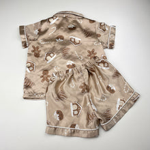 Load image into Gallery viewer, Girls Baby Berry, satin Christmas pyjama top &amp; shorts, GUC, size 1,  