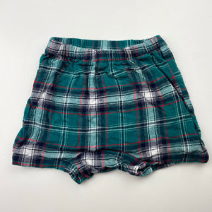 Unisex Baby Berry, checked cotton Christmas pyjamas, GUC, size 1,  