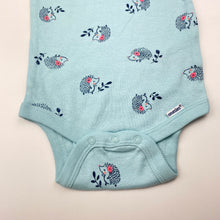 Load image into Gallery viewer, Girls Gerber, cotton Onesies bodysuit / romper, hedgehogs, EUC, size 00,  
