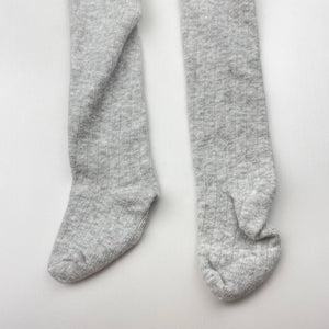 Girls Underworks, grey stretchy stockings, EUC, size 1-2,  