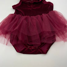 Load image into Gallery viewer, Girls Baby Berry, velvet Christmas tutu romper &amp; headband, NEW, size 1,  