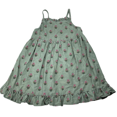 Girls Target, floral corduroy cotton dress, EUC, size 3, L: 51cm