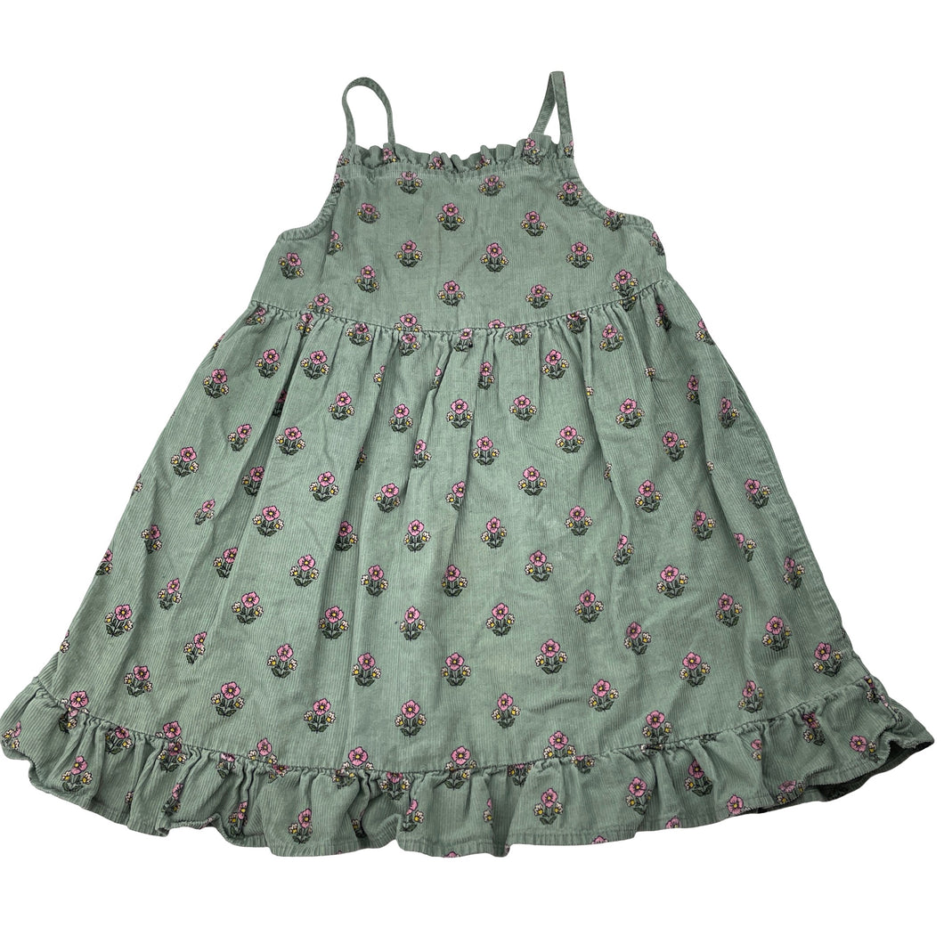 Girls Target, floral corduroy cotton dress, EUC, size 3, L: 51cm