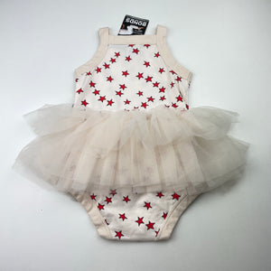 Girls Bonds, stretchy tutu romper, stars, NEW, size 1,  