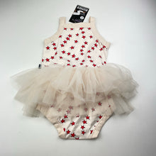 Load image into Gallery viewer, Girls Bonds, stretchy tutu romper, stars, NEW, size 2,  
