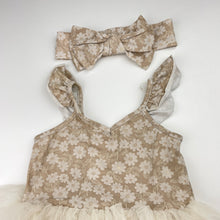 Load image into Gallery viewer, Girls Baby Berry, floral tutu romper &amp; matching headband, GUC, size 1,  