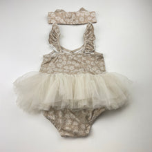 Load image into Gallery viewer, Girls Baby Berry, floral tutu romper &amp; matching headband, GUC, size 1,  