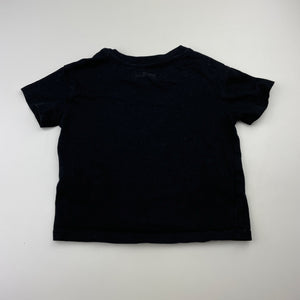 Unisex Anko, black cotton tee / top, EUC, size 1,  