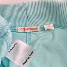 Load image into Gallery viewer, Girls Country Road, blue cotton casual pants, elasticated, small mark back right leg, FUC, size 12,  