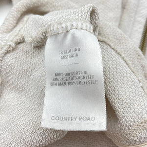 Girls Country Road, cotton zip hoodie sweater, mark back of hood, FUC, size 8,  