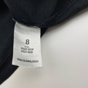 Girls Miss Understood, black cotton tee / top, GUC, size 8,  