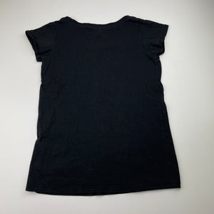 Girls Miss Understood, black cotton tee / top, GUC, size 8,  