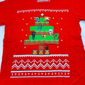 Unisex Mojang, Minecraft Christmas cotton tee / top, FUC, size 8,  