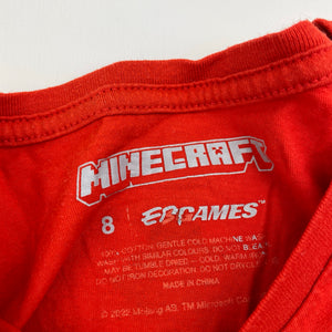 Unisex Mojang, Minecraft Christmas cotton tee / top, FUC, size 8,  