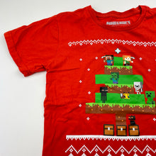 Load image into Gallery viewer, Unisex Mojang, Minecraft Christmas cotton tee / top, FUC, size 8,  