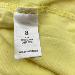 Girls Miss Understood, yellow cotton tee / top, GUC, size 8,  