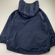 Load image into Gallery viewer, Unisex Muddlarks, navy mesh-lined waterproof jacket / raincoat, GUC, size 7,  