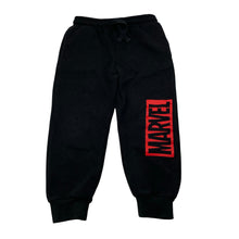 Load image into Gallery viewer, Boys Marvel, fleece-lined track pants, elasticated, inside leg: 38cm, FUC, size 4,  