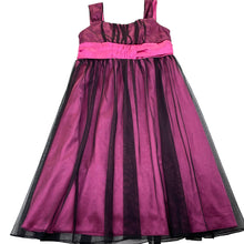 Load image into Gallery viewer, Girls Kids Stuff, pink &amp; black tulle party dress, small hole back skirt), FUC, size 5, L: 69cm