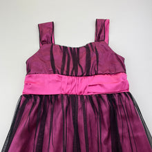 Load image into Gallery viewer, Girls Kids Stuff, pink &amp; black tulle party dress, small hole back skirt), FUC, size 5, L: 69cm