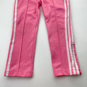 Girls Adidas, track pants, inside leg: 37.5cm, light marks & wear on knees, FUC, size 3-4,  
