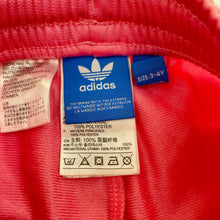 Load image into Gallery viewer, Girls Adidas, track pants, inside leg: 37.5cm, light marks &amp; wear on knees, FUC, size 3-4,  