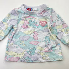 Load image into Gallery viewer, Girls Care Bears, lightweight stretchy pyjama top, FUC, size 00,  