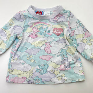 Girls Care Bears, lightweight stretchy pyjama top, FUC, size 00,  