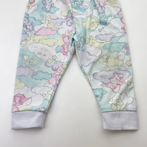 Girls Care Bears, lightweight stretchy pyjama pants, FUC, size 0,  